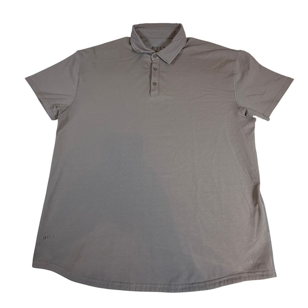 BYLT Drop Cut S/S Lux Polo Tan Stretch Cool Short Sleeve Men’s XXL